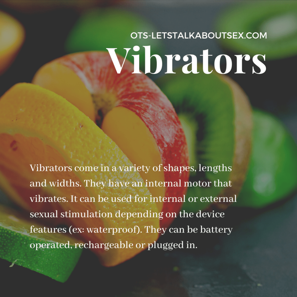 Informative graphic describing what vibrators.