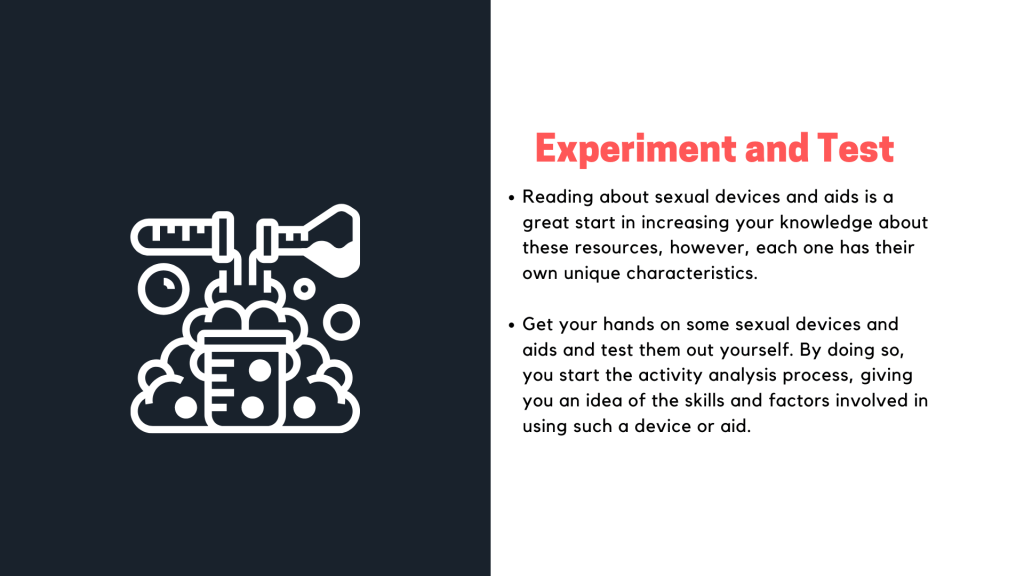 Presentation slide on the tip experiment and test.